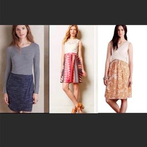 3 Anthropologie dresses bundle! Size Medium/6